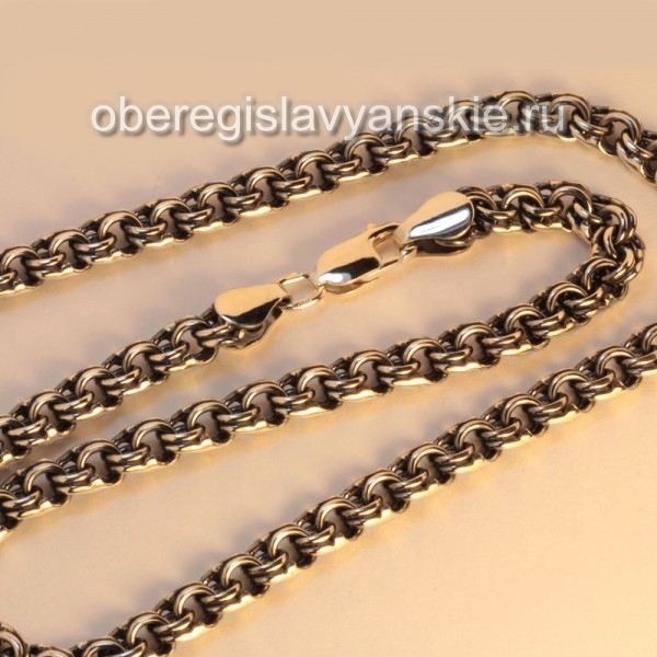 Плетение Кардинал: техника вязки цепочки из золота, фото
